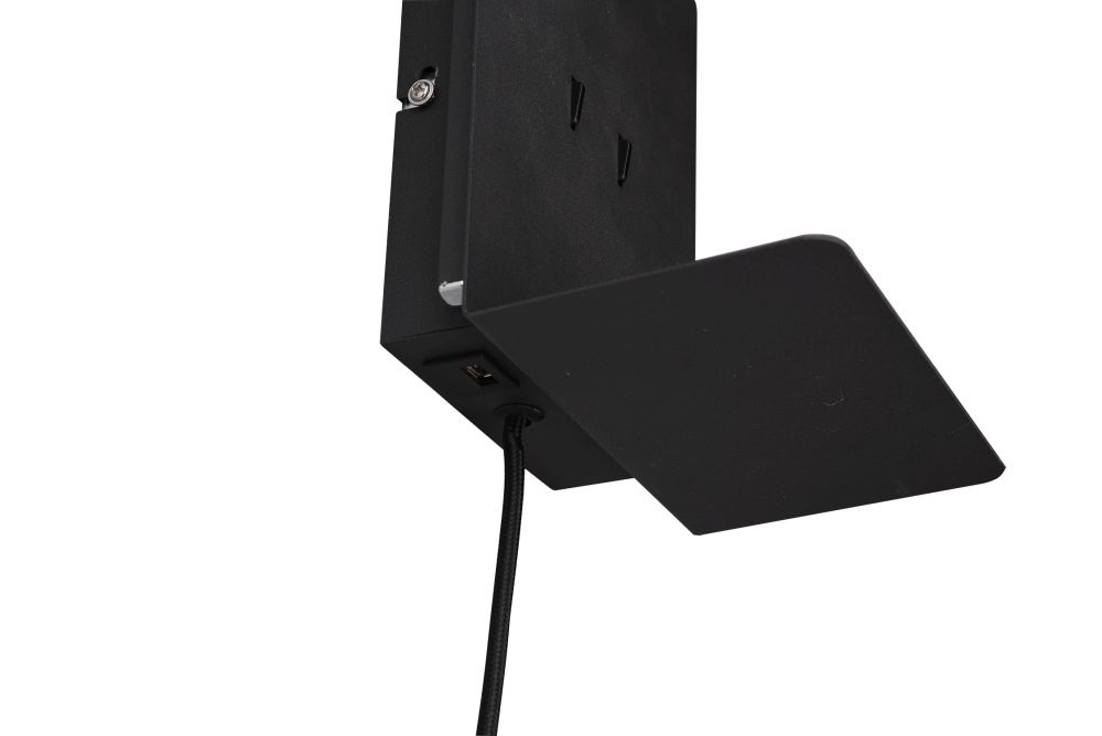 Trio 222570232 3000K/240lm/IP20/fekete USB-s LED fali lámpa