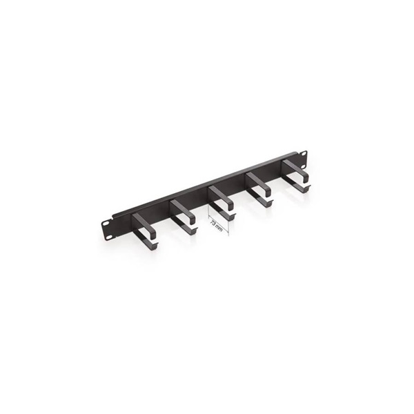 KE-Line 19" 1U fém patch rendező panel 73 mm-es gyűrűkkel
