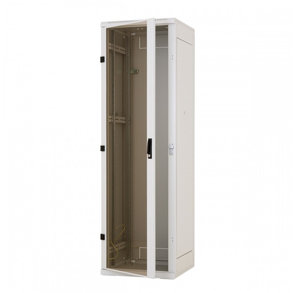 Triton 19" 22U 600x800 mm Biztonsági üvegajtóval, teherbírás 800kg, szürke álló rack szekrény
