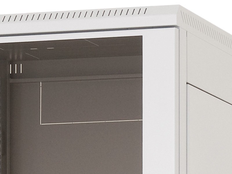 Triton 19" 32U 800x800 mm Biztonsági üvegajtóval, teherbírás 800kg, szürke álló rack szekrény