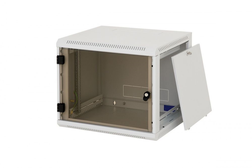 Triton 19" 9U 595mm mély egyrészes fali rack szekrény