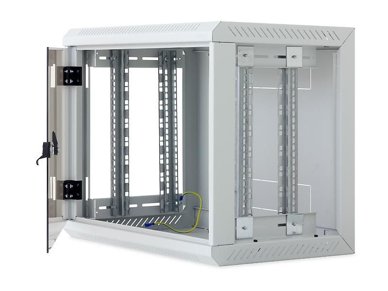 Triton 19" 9U 595mm mély egyrészes fali rack szekrény