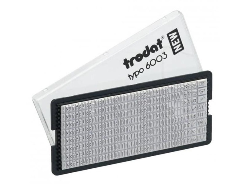 Trodat Typo 6003 betűkészlet