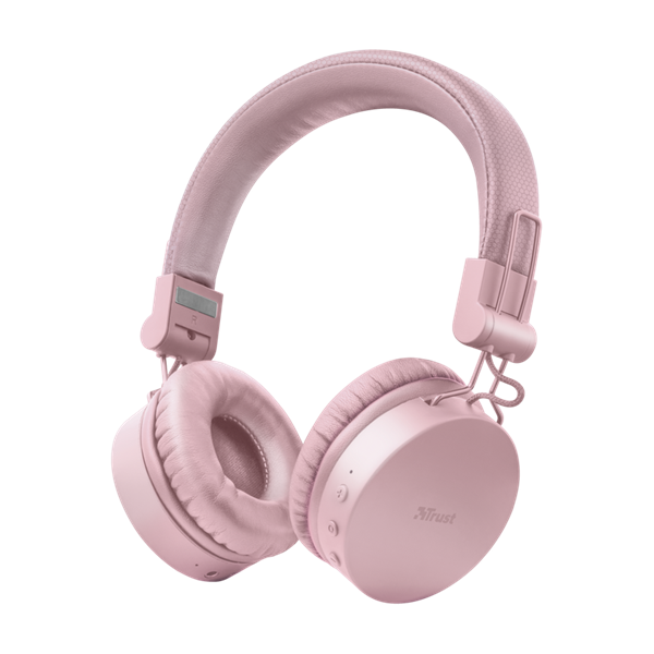 Trust Tones vezeték nélküli rózsaszín Bluetooth fejhallgató