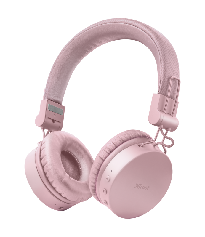 Trust Tones vezeték nélküli rózsaszín Bluetooth fejhallgató