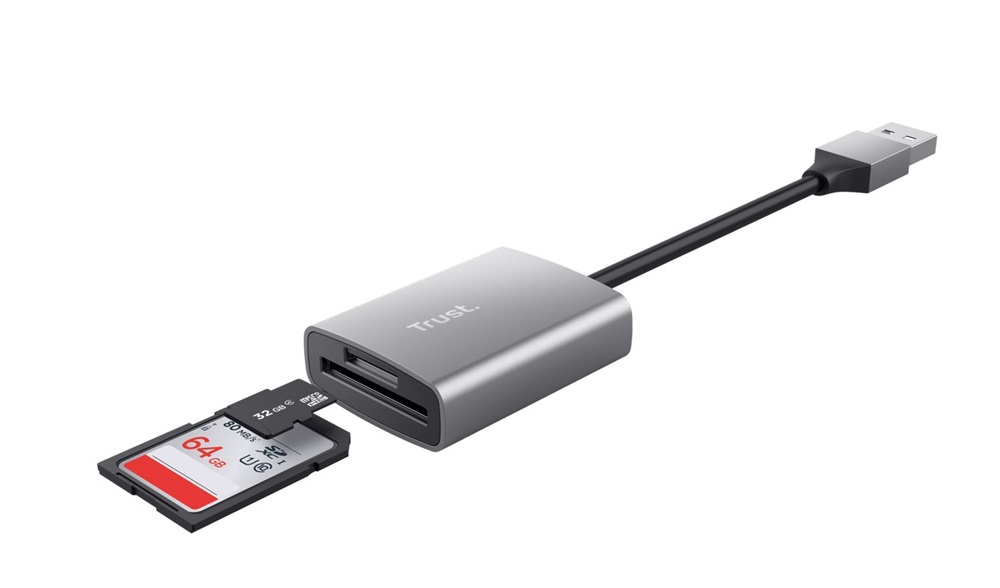 Trust Dalyx Fast USB3.2 microSD/SD kártyaolvasó