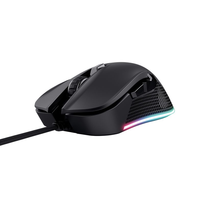 Trust GXT 922 Ybar USB RGB fekete egér