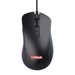 Trust GXT924 Ybar+ vezetékes fekete gamer egér