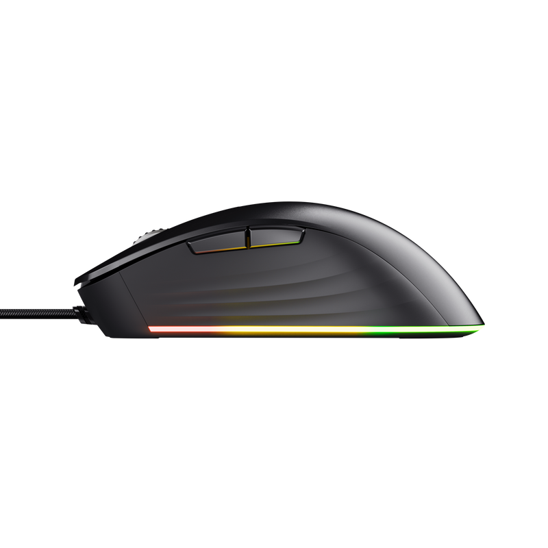 Trust GXT924 Ybar+ vezetékes fekete gamer egér