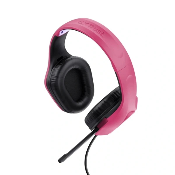 Trust 24992 GXT 415P Zirox rózsaszín mikrofonos gamer headset