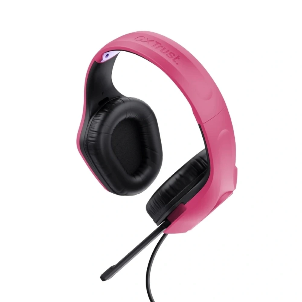 Trust 24992 GXT 415P Zirox rózsaszín mikrofonos gamer headset