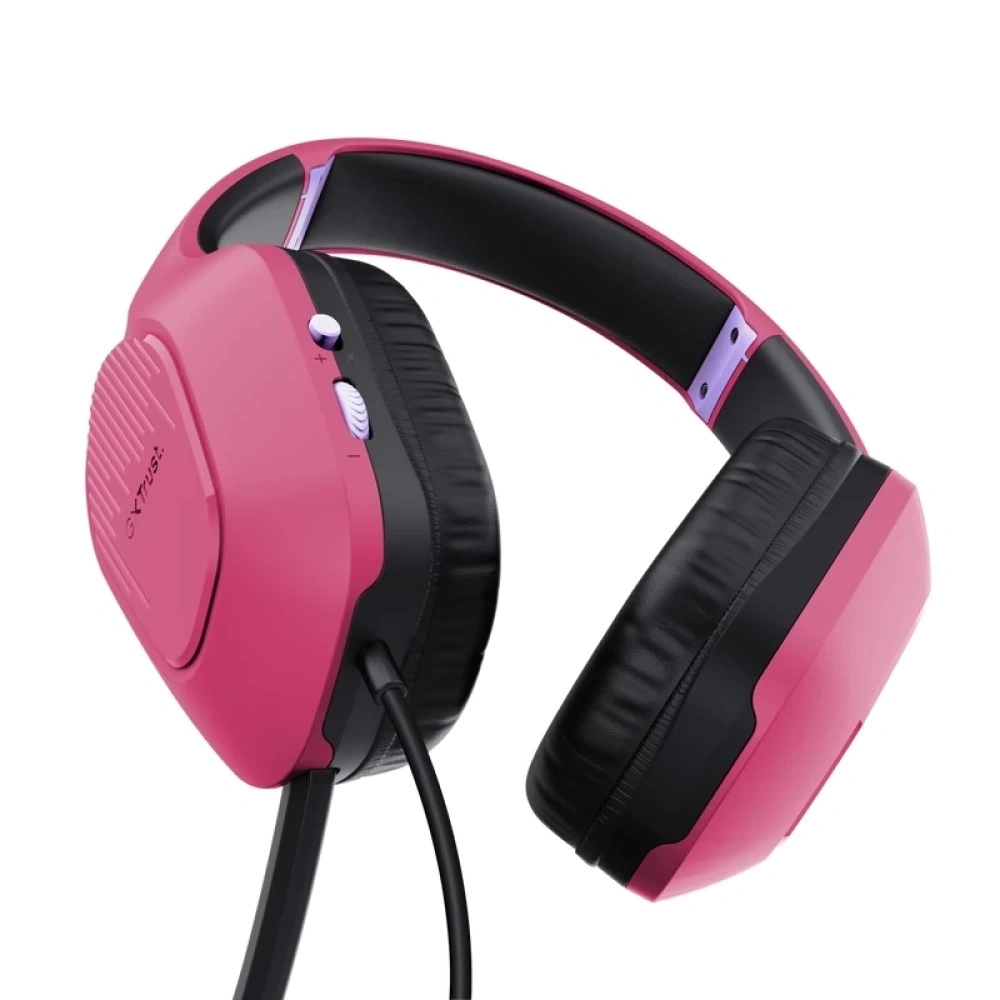Trust 24992 GXT 415P Zirox rózsaszín mikrofonos gamer headset