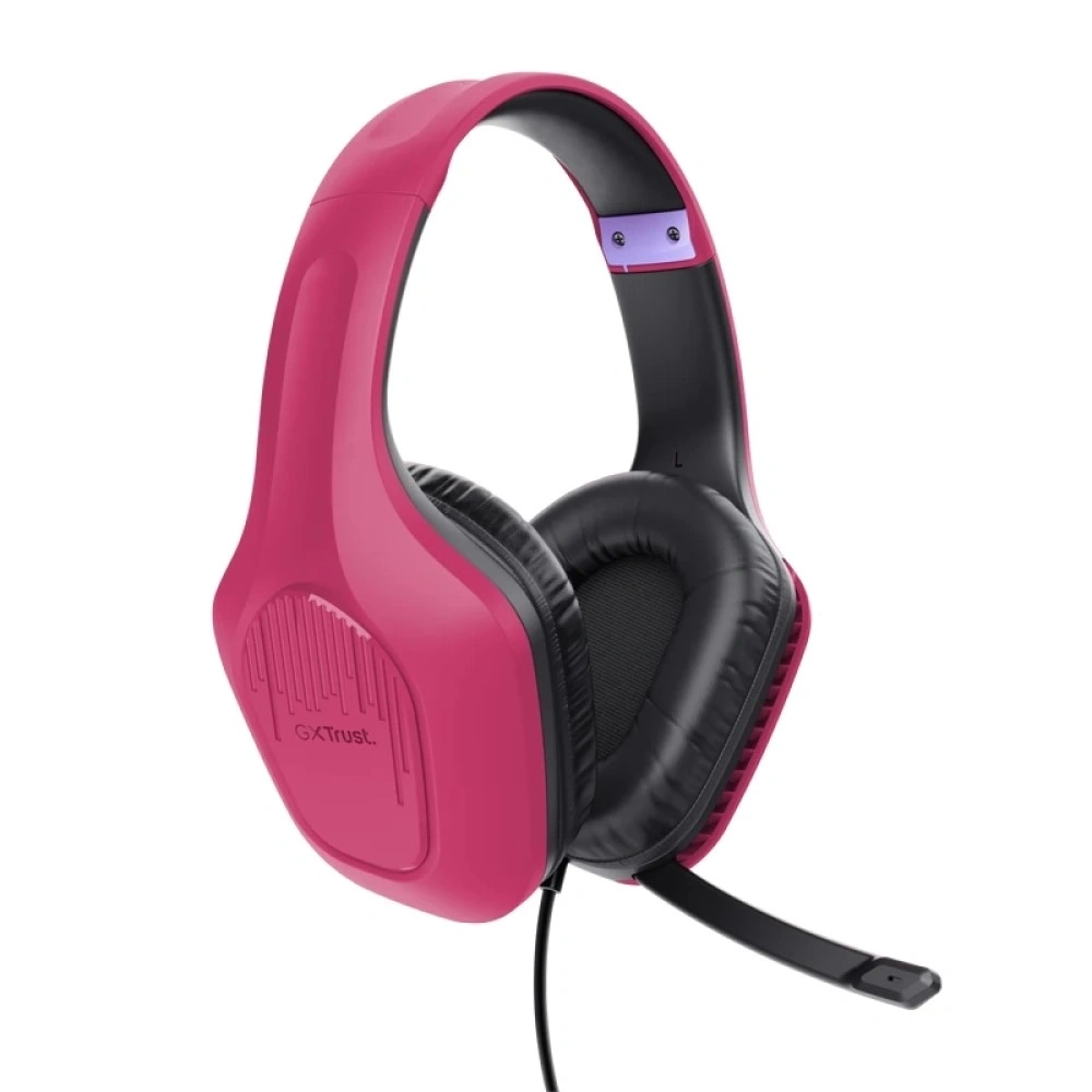 Trust 24992 GXT 415P Zirox rózsaszín mikrofonos gamer headset