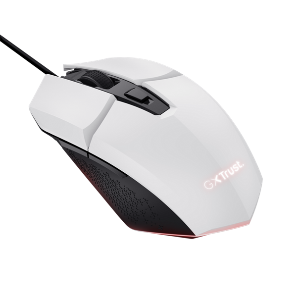 Trust GXT109W Felox vezetékes fehér gamer egér