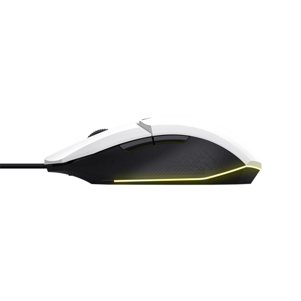 Trust GXT109W Felox vezetékes fehér gamer egér