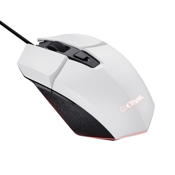 Trust GXT109W Felox vezetékes fehér gamer egér