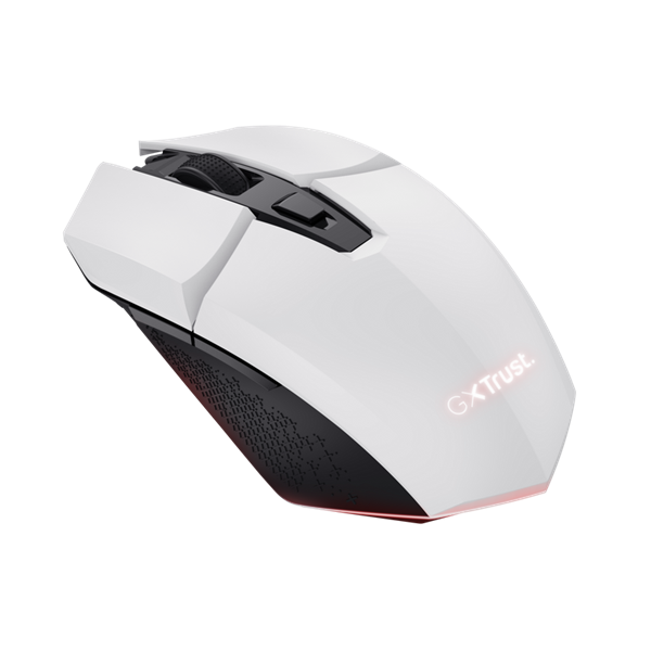 Trust GXT110W Felox vezeték nélküli fehér gamer egér