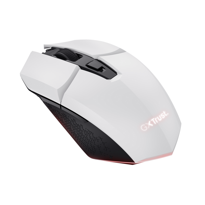 Trust GXT110W Felox vezeték nélküli fehér gamer egér