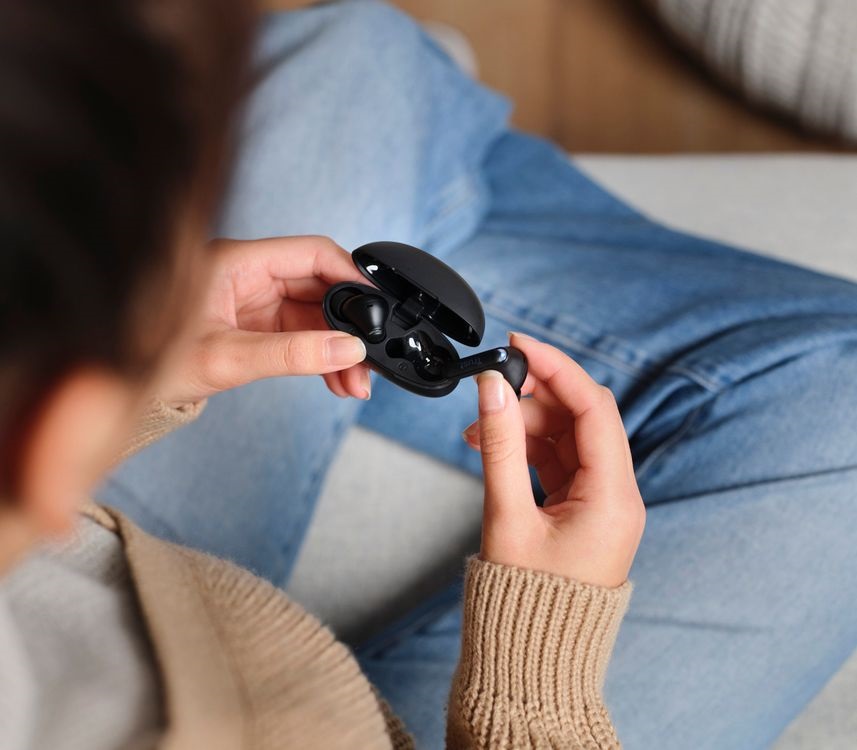 Trust Yavi ENC True Wireless Bluetooth fekete fülhallgató