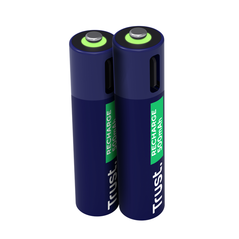 Trust újratölthető AAA elem USB-C csatlakozással 2db