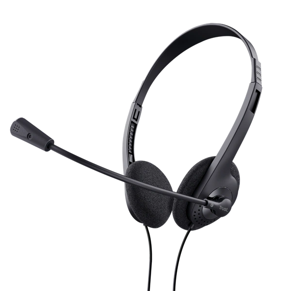 Trust Basics fekete vezetékes headset