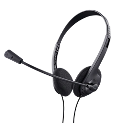 Trust Basics fekete vezetékes headset