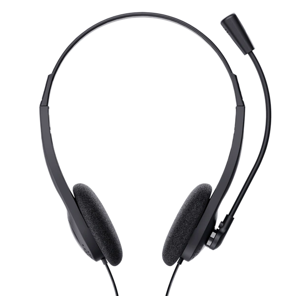 Trust Basics fekete vezetékes headset