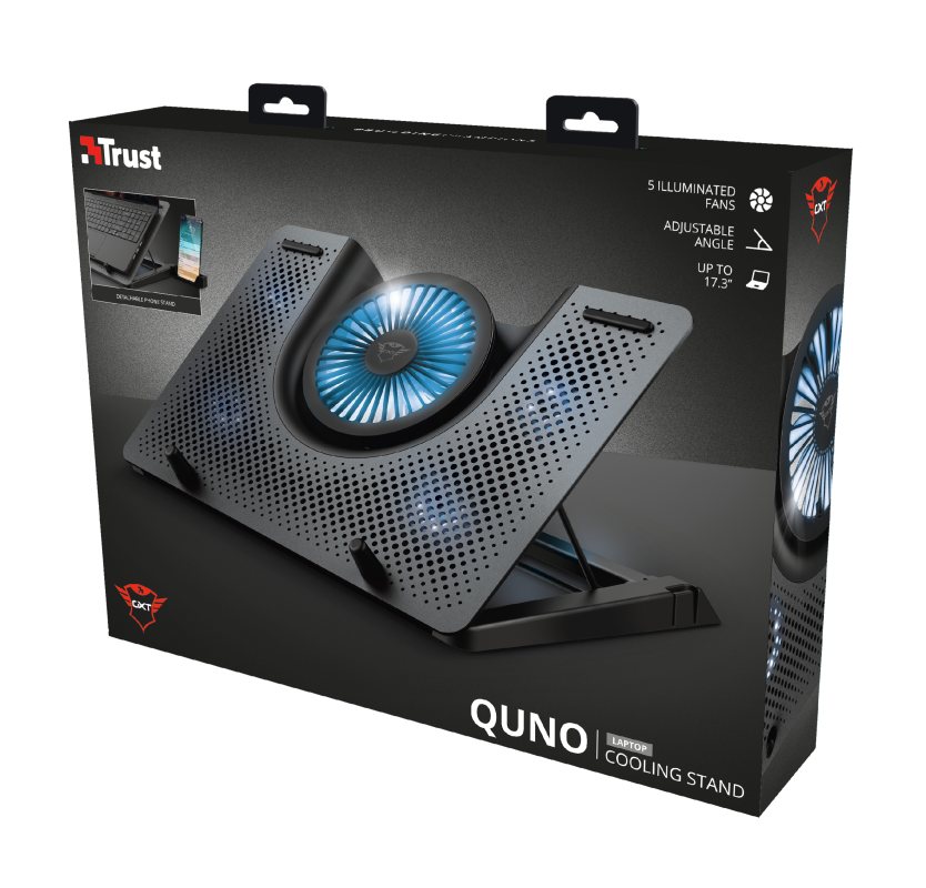 Trust GXT 1125 Quno Notebook Cooling Stand gamer hűtőpad