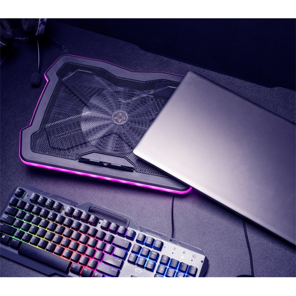 Trust GXT 1126 AURA RGB notebook hűtőpad