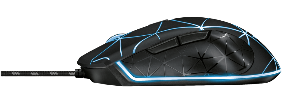 Trust GXT 133 Locx fekete gamer egér