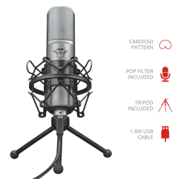 Trust GXT 242 Lance Streaming USB gamer mikrofon