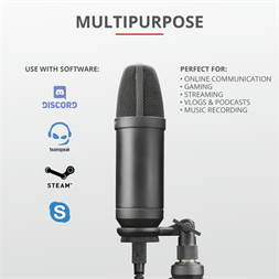 Trust GXT 252+ Emita Plus Streaming USB gamer mikrofon