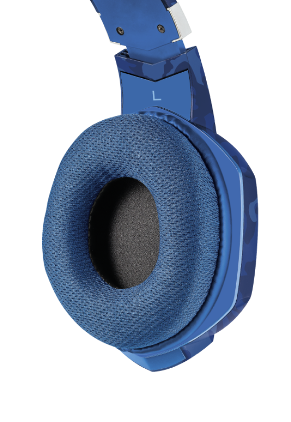 Trust GXT 322B Carus PS4/PS5 kék gamer headset