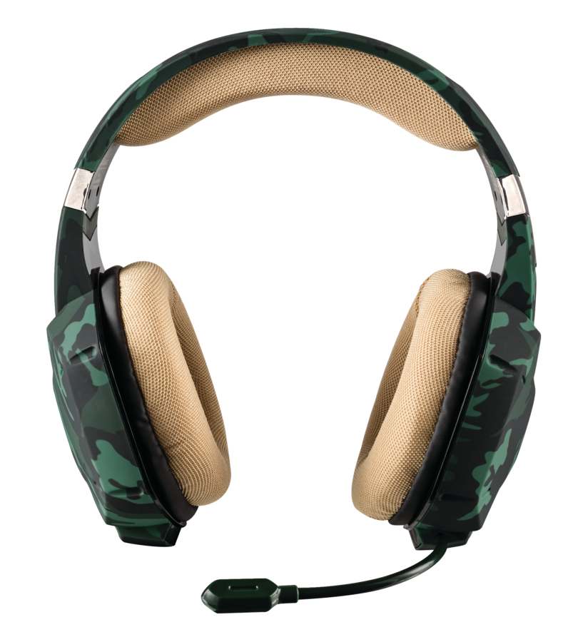Trust GXT 322C Carus dzsungel álcafestéses gamer headset