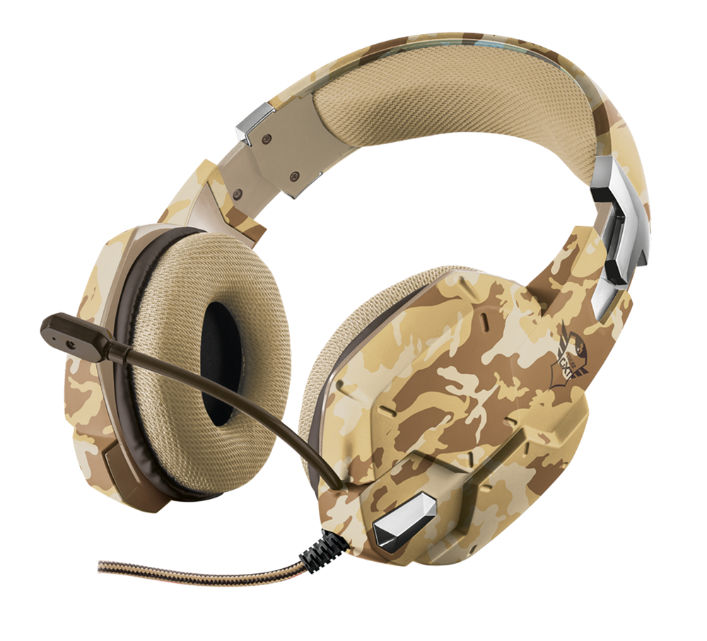 Trust GXT 322D Carus sivatag álcafestéses gamer headset