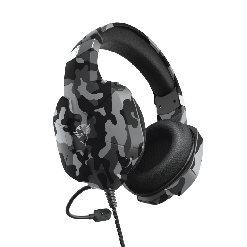 Trust GXT 323K Carus fekete terepszínű gamer headset
