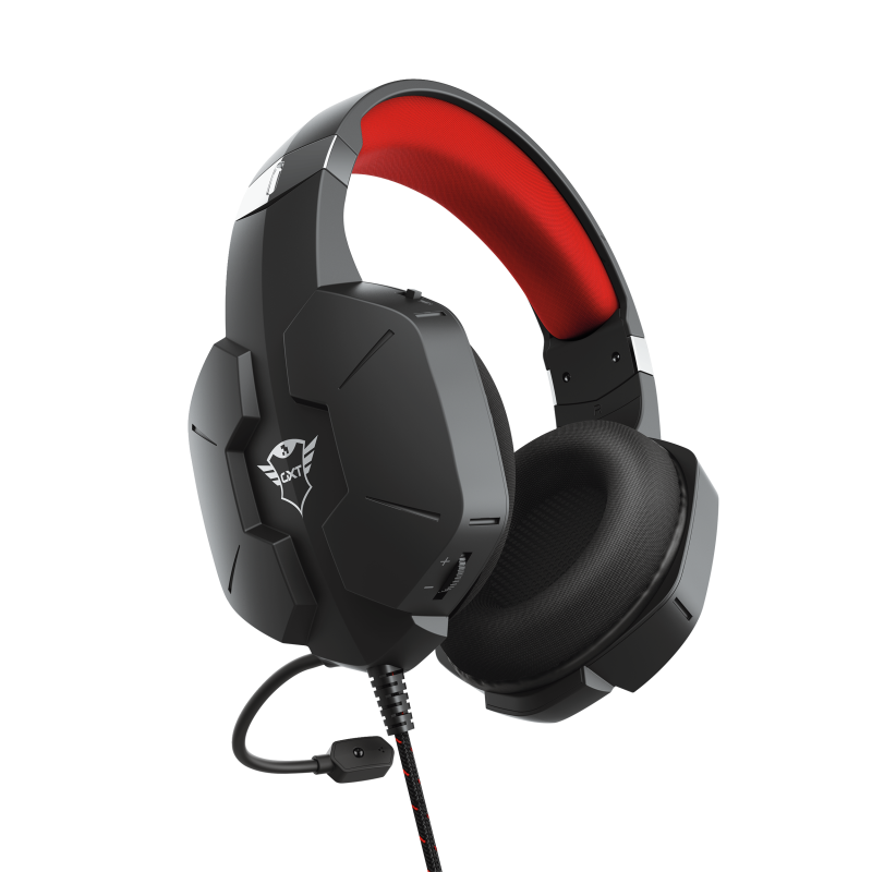 Trust GXT 323 Carus fekete gamer headset