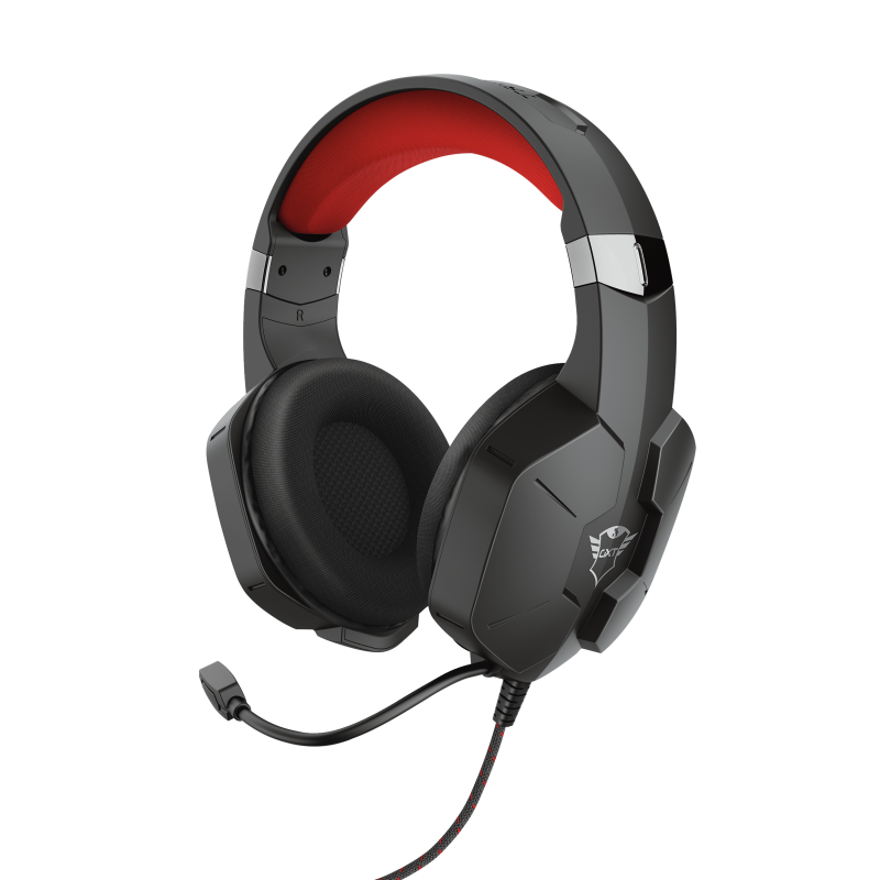 Trust GXT 323 Carus fekete gamer headset