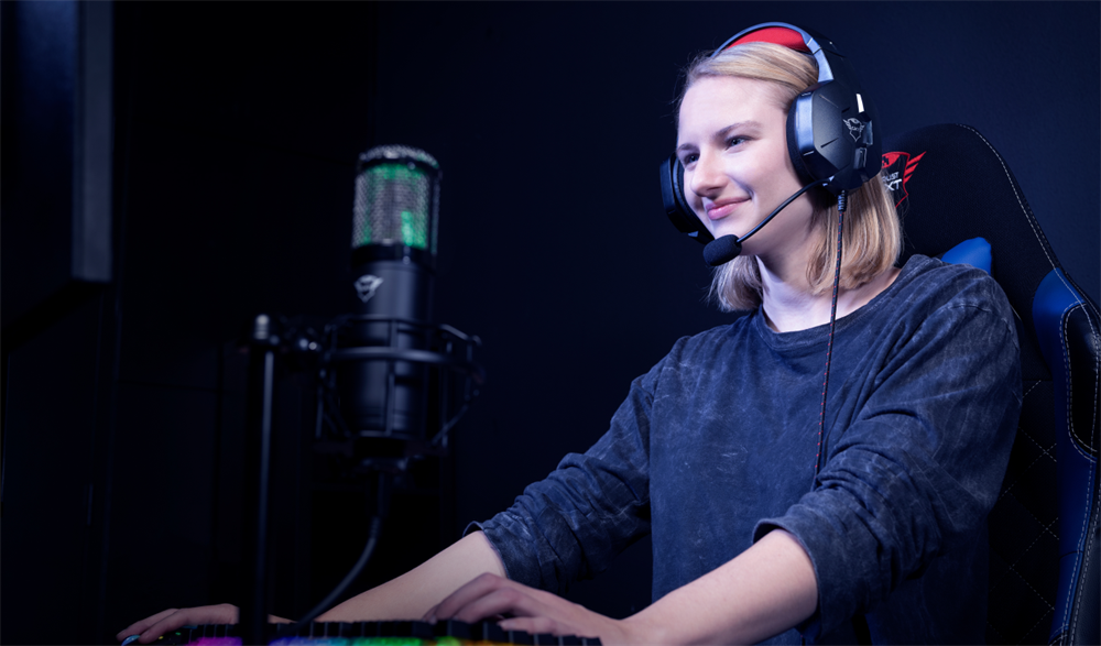 Trust GXT 323 Carus fekete gamer headset