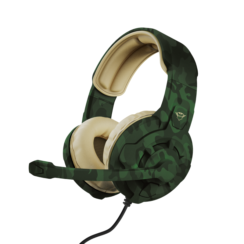 Trust GXT 411C Radius zöld terepszínű gamer headset