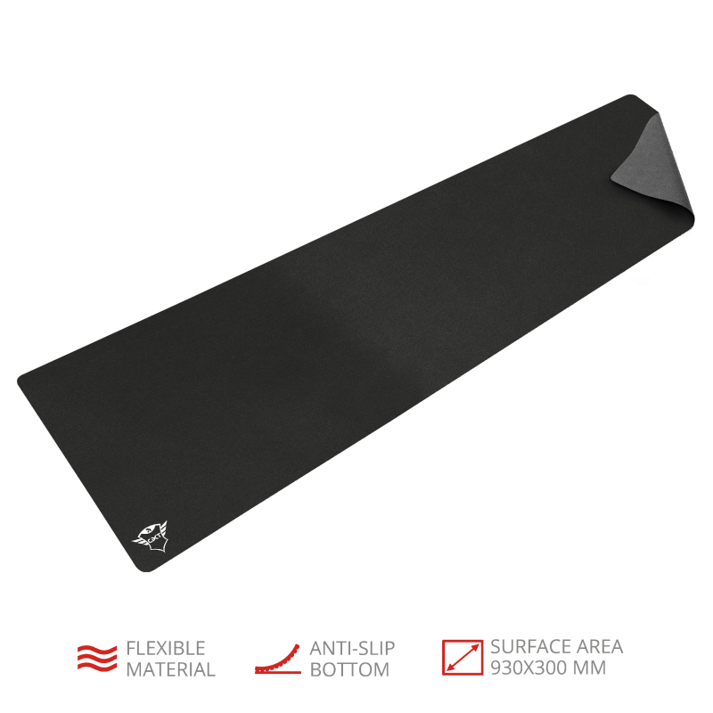 Trust GXT 758 fekete XL gamer egérpad XL
