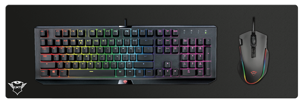 Trust GXT 758 fekete XL gamer egérpad XL