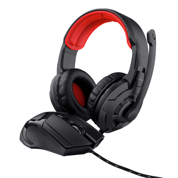 Trust GXT 785 Ravius 2in1 vezetékes gamer headset + vezetékes gamer egér (Újszerű)