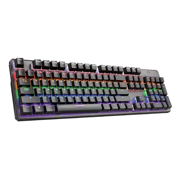 Trust GXT 865 Asta HUN USB fekete mechanikus gamer billentyűzet