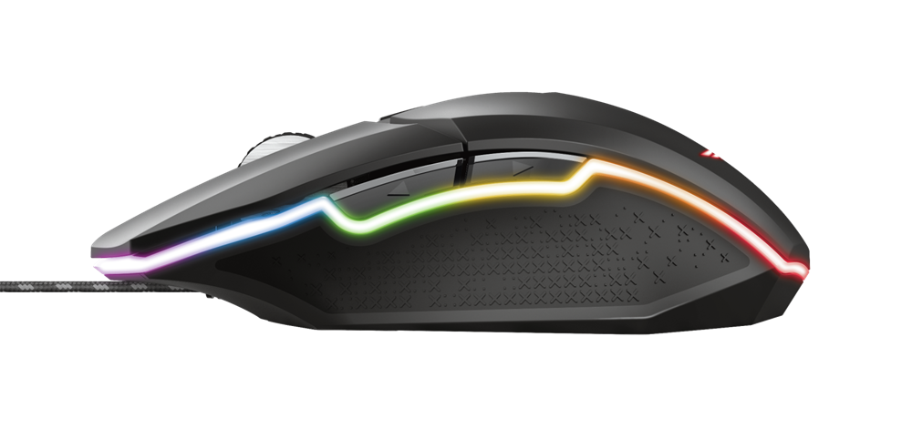 Trust GXT 950 Idon Illuminated RGB fekete gamer egér