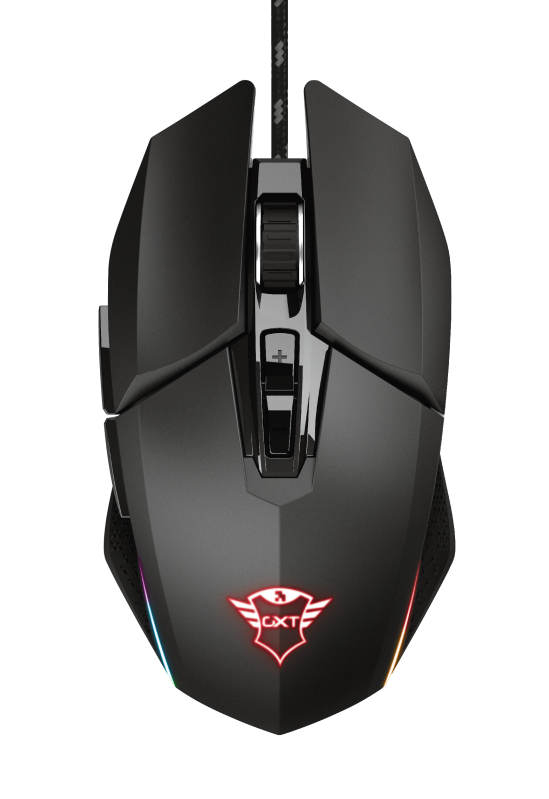 Trust GXT 950 Idon Illuminated RGB fekete gamer egér