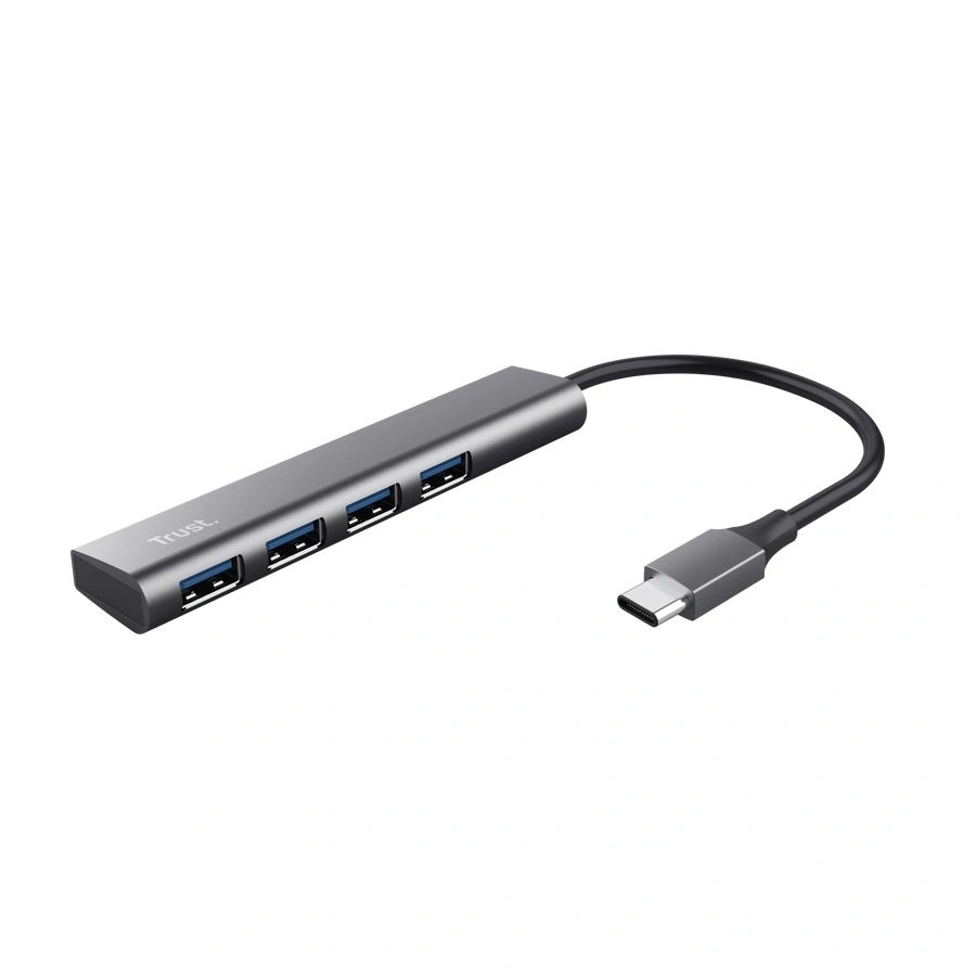 Trust Halyx (USB-C; 4port USB3.2; aluminium) USB 3.2 Hub