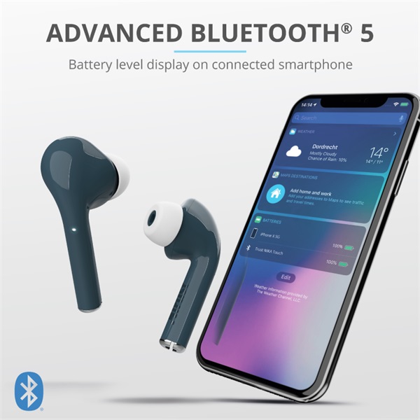 Trust Nika Touch True Wireless Bluetooth kék fülhallgató