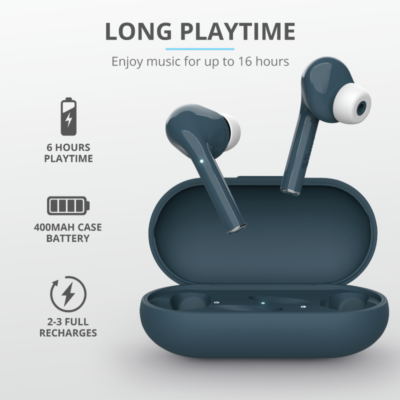Trust Nika Touch True Wireless Bluetooth kék fülhallgató