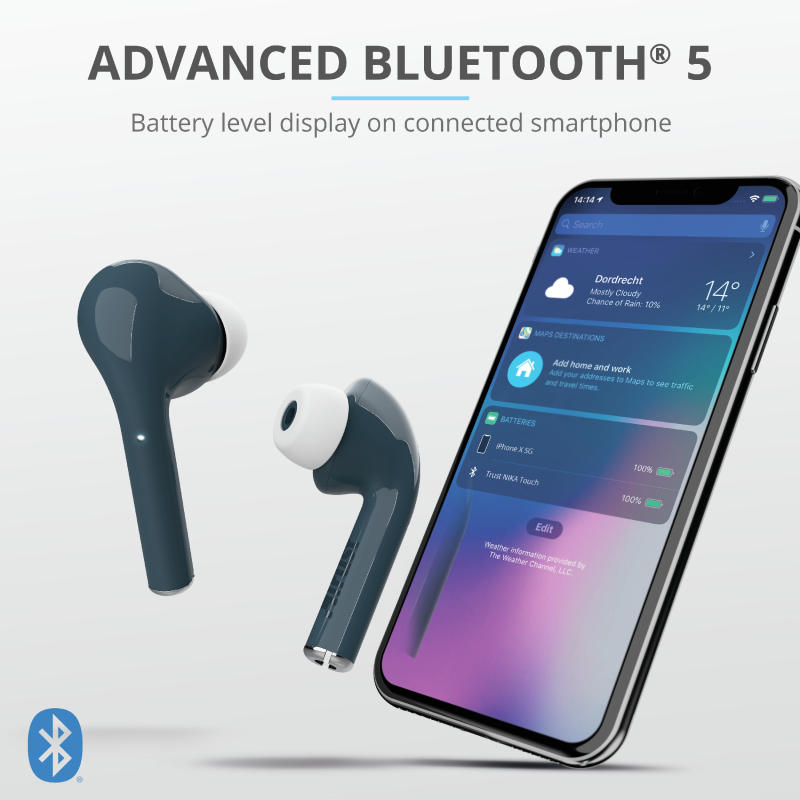 Trust Nika Touch True Wireless Bluetooth kék fülhallgató